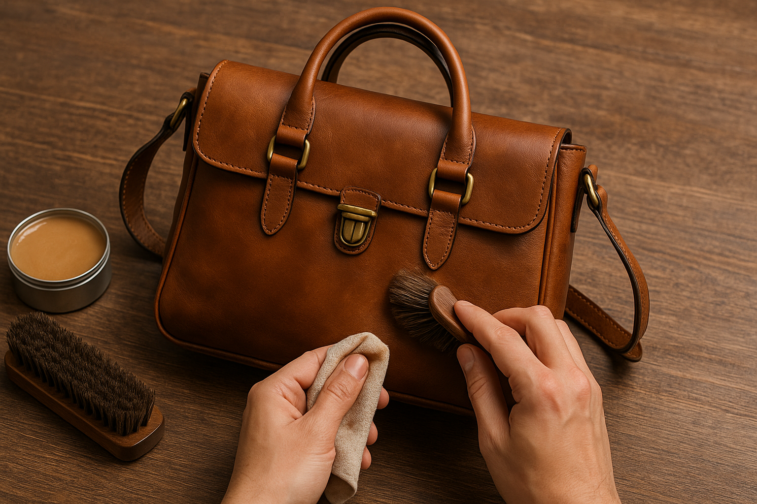 comment cirer un sac en cuir​